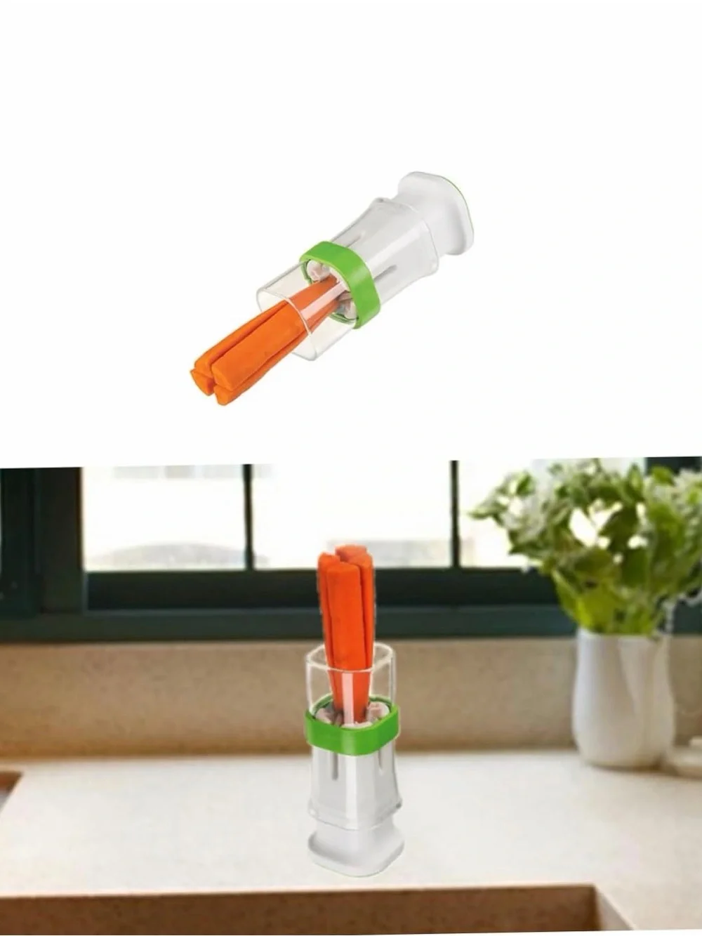 Five Assorted Kitchen Gadgets - Green, Orange & Red